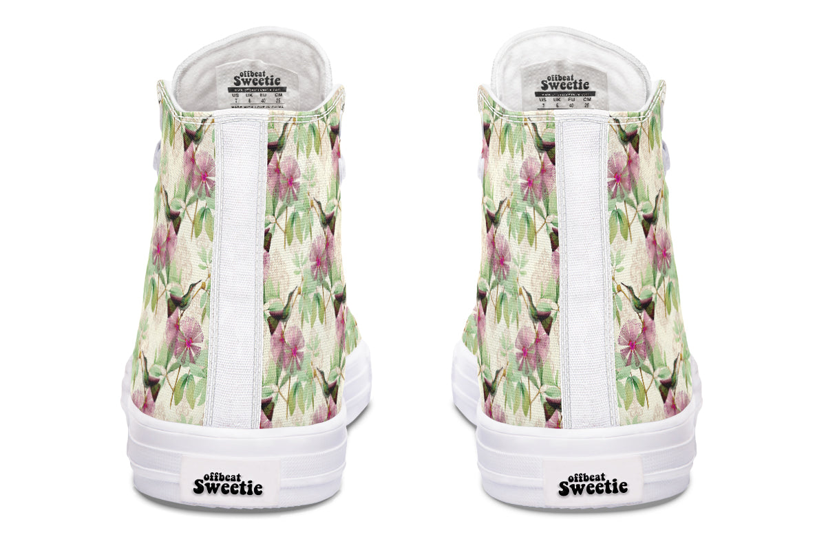 Hummingbirds High Tops - Offbeat Sweetie