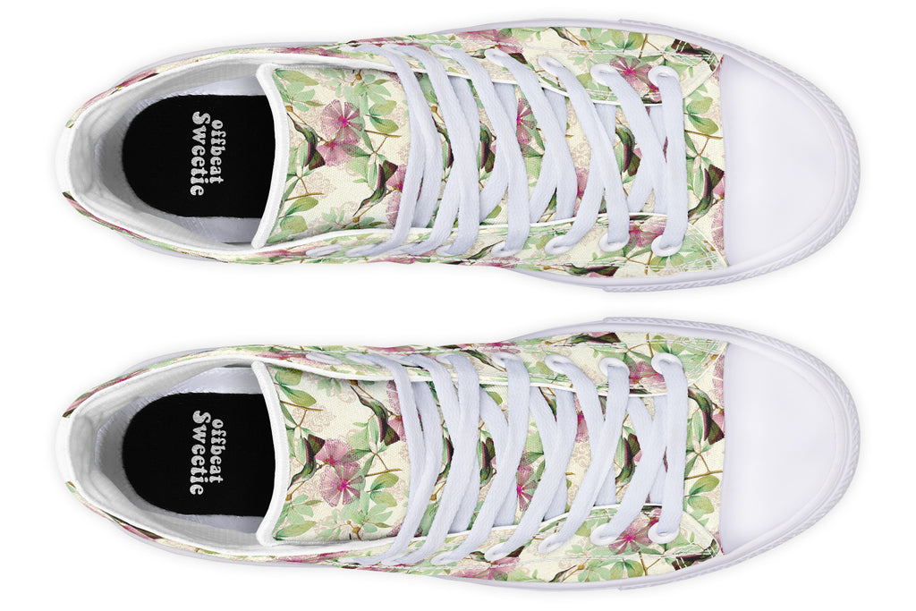 Hummingbirds High Tops - Offbeat Sweetie