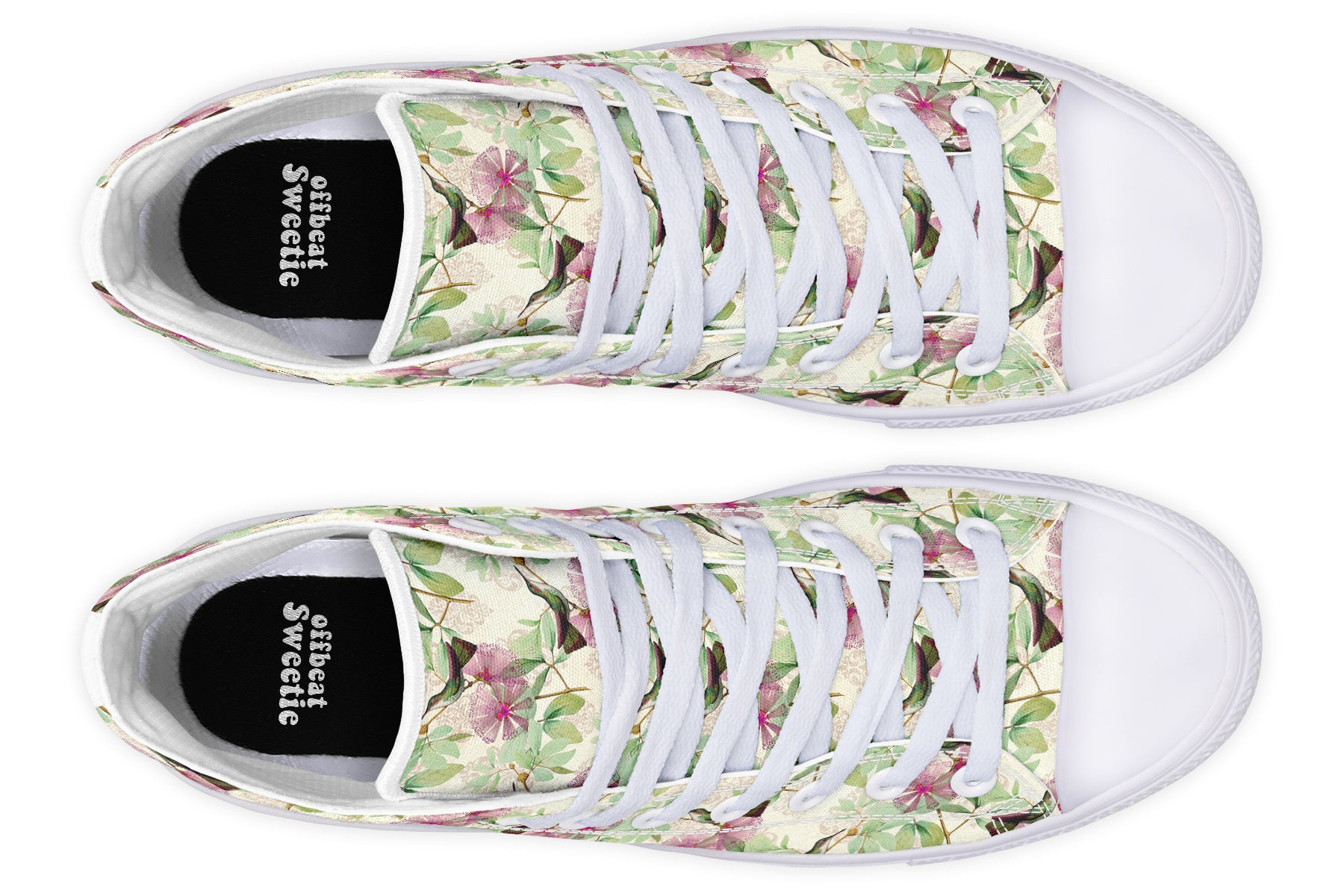 Hummingbirds High Tops - Offbeat Sweetie