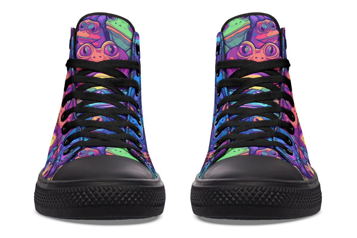 Hypno Frog High Tops (Wide)