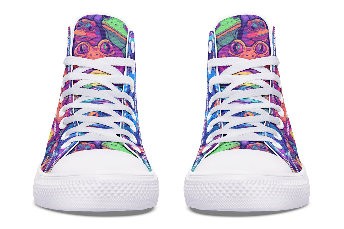 Hypno Frog High Tops (Wide)