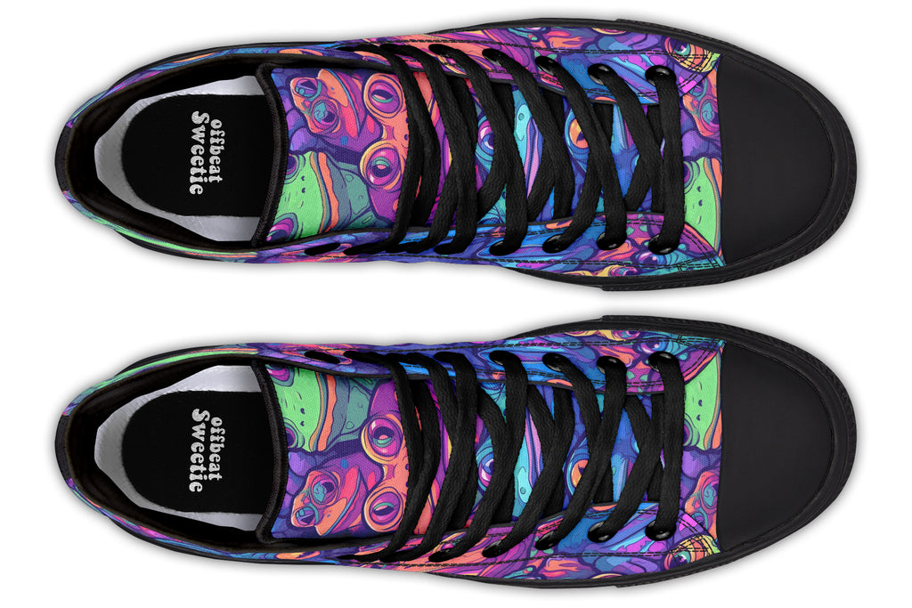 Hypno Frog High Tops (Wide)