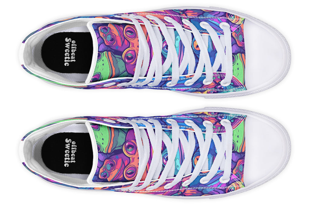 Hypno Frog High Tops (Wide)