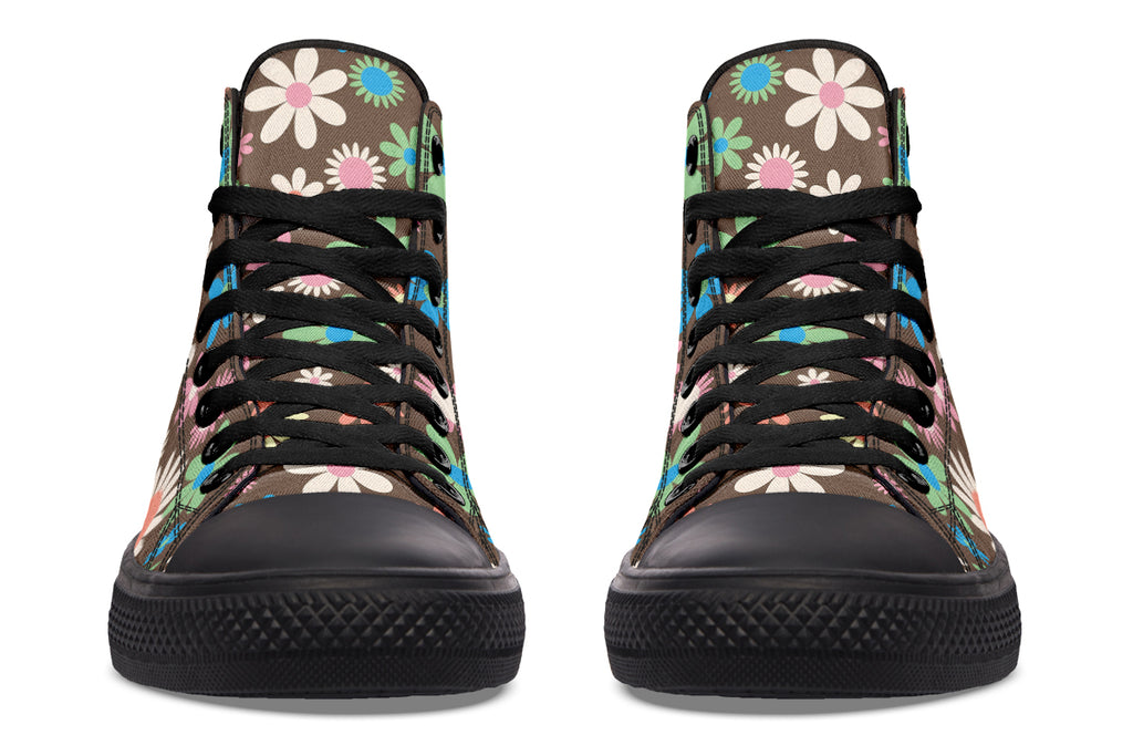 Judy's Flowers High Tops - Offbeat Sweetie