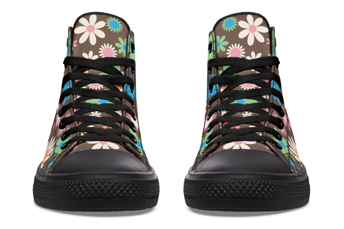 Judy's Flowers High Tops - Offbeat Sweetie