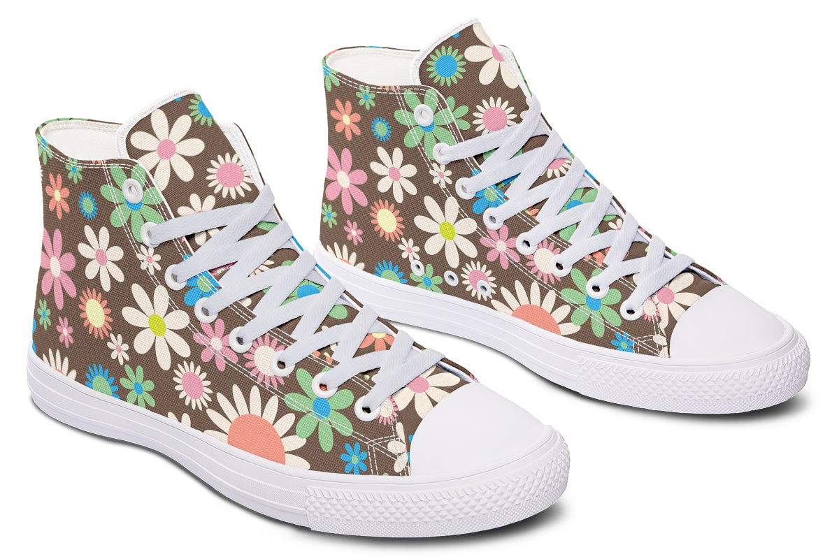 Judy's Flowers High Tops - Offbeat Sweetie