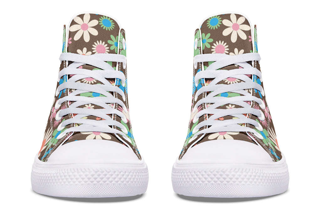 Judy's Flowers High Tops - Offbeat Sweetie