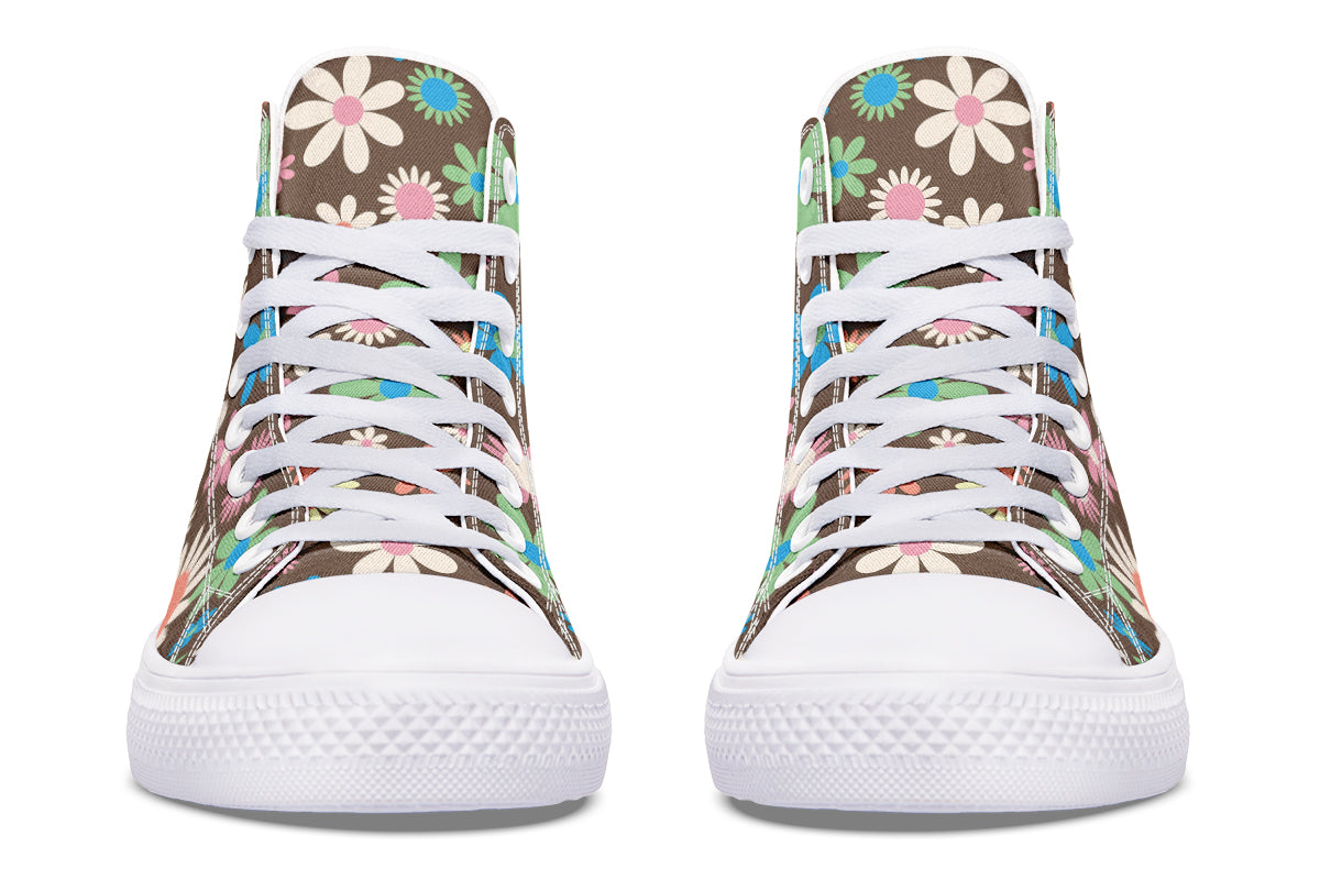 Judy's Flowers High Tops - Offbeat Sweetie