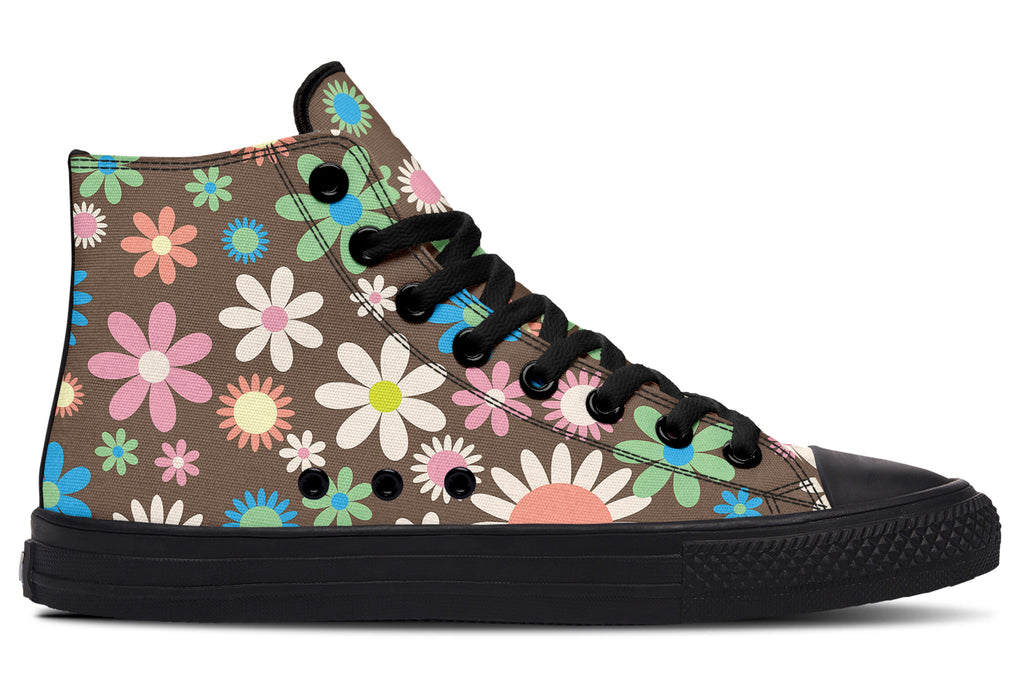 Judy's Flowers High Tops - Offbeat Sweetie