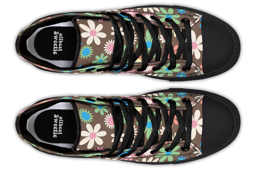 Judy's Flowers High Tops - Offbeat Sweetie