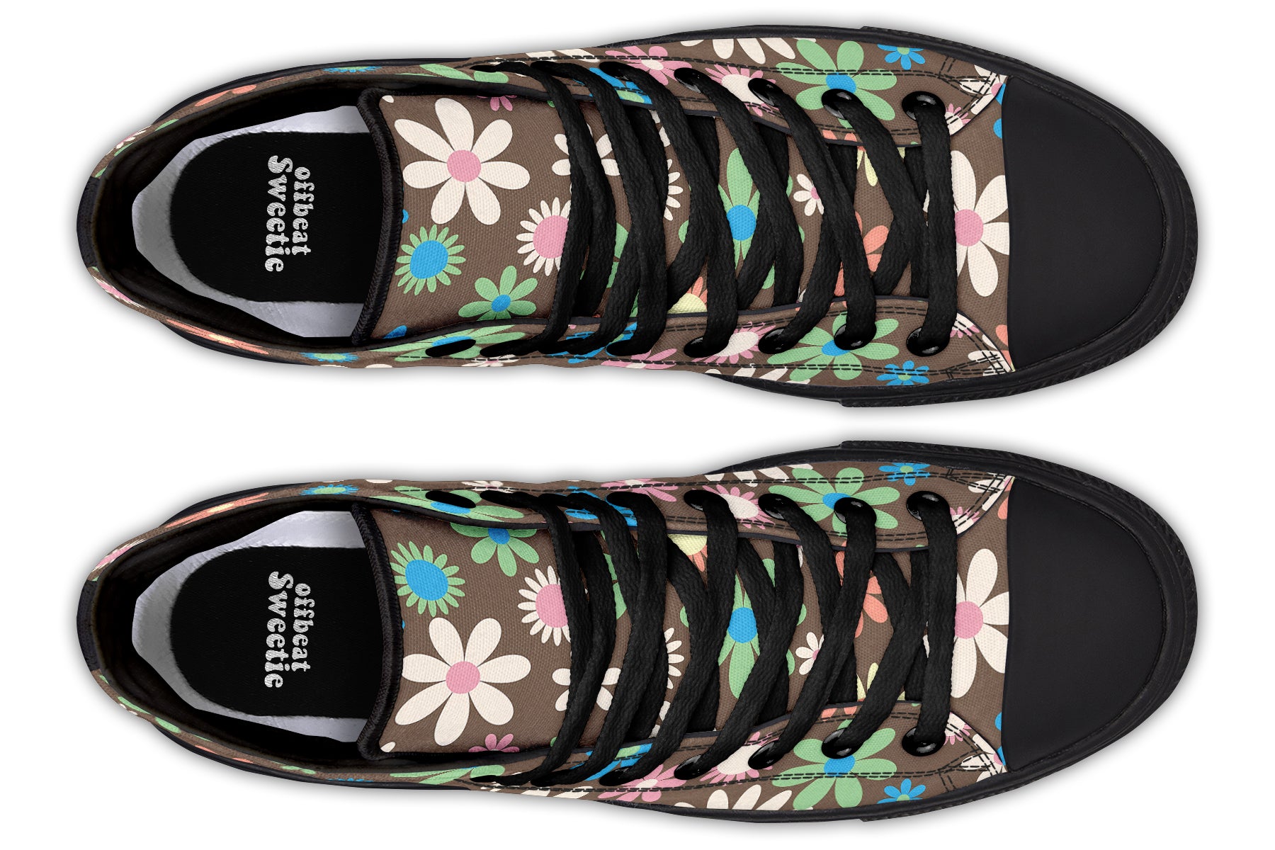 Judy's Flowers High Tops - Offbeat Sweetie