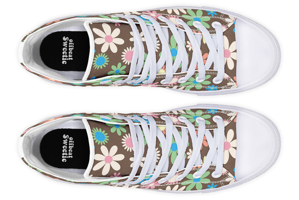 Judy's Flowers High Tops - Offbeat Sweetie