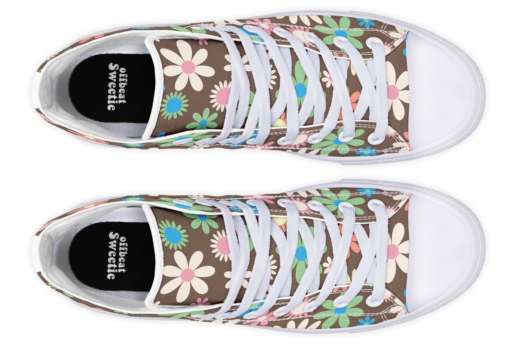Judy's Flowers High Tops - Offbeat Sweetie