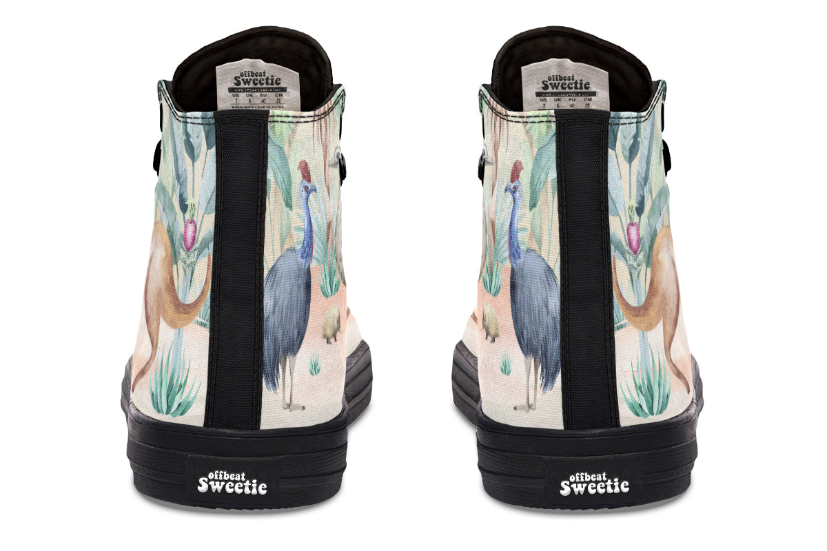 Land Down Under High Tops - Offbeat Sweetie