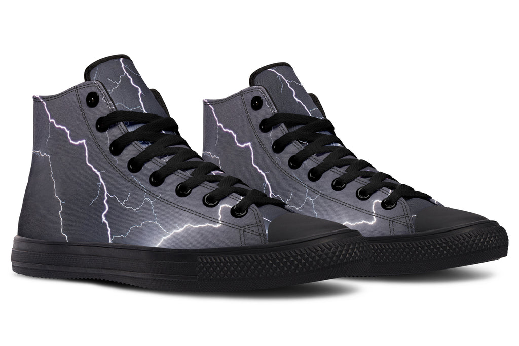 Lightning Crashes High Tops (Wide)