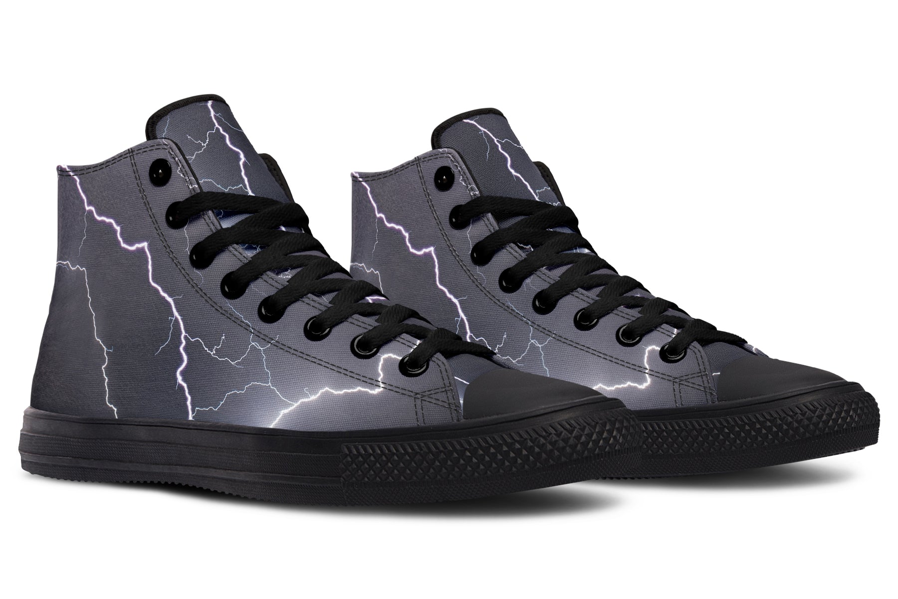 Lightning Crashes High Tops (Wide)