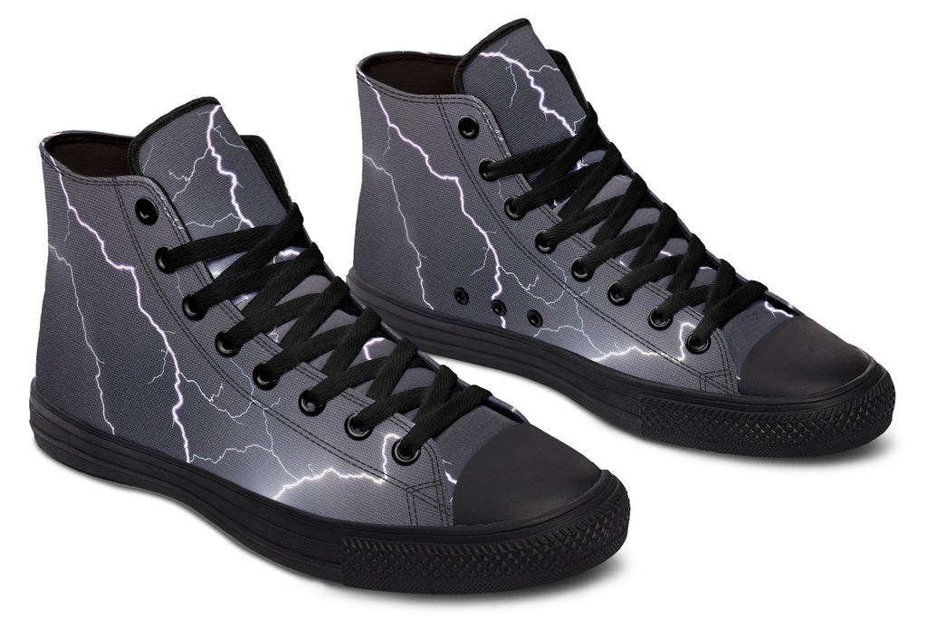 Lightning Crashes High Tops (Wide)