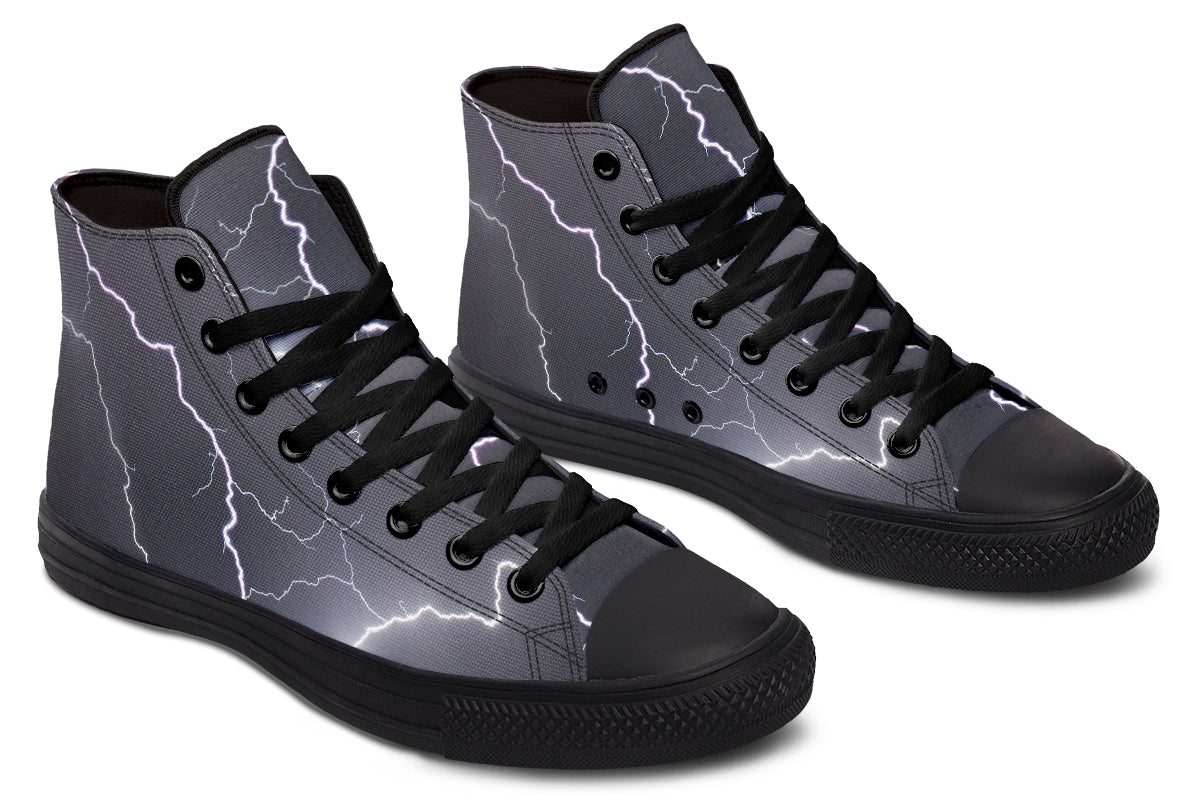 Lightning Crashes High Tops (Wide)