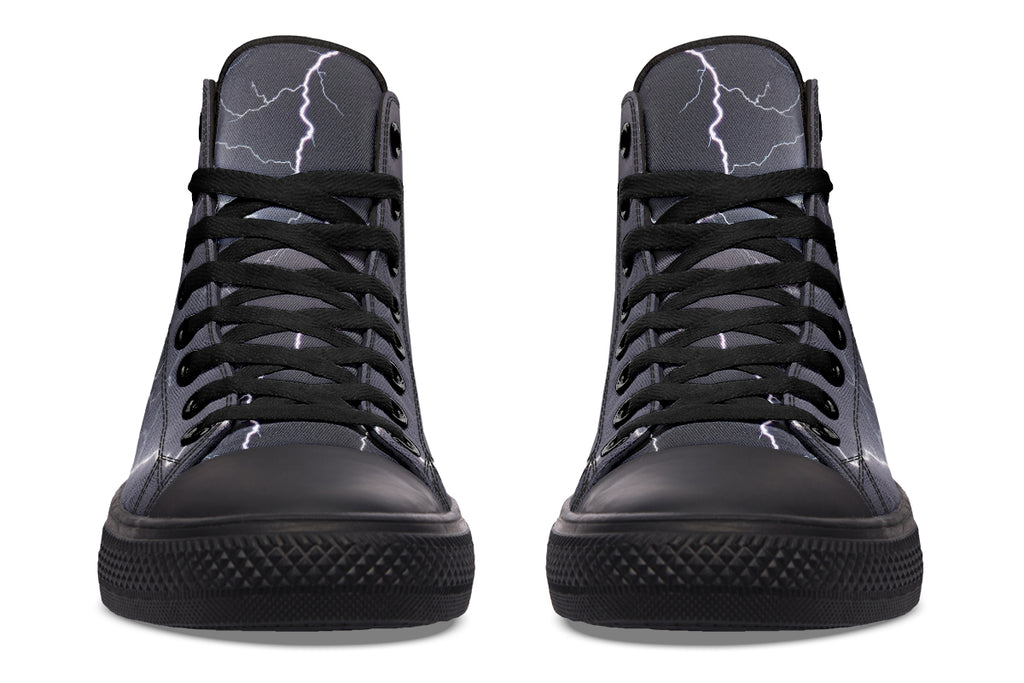 Lightning Crashes High Tops (Wide)