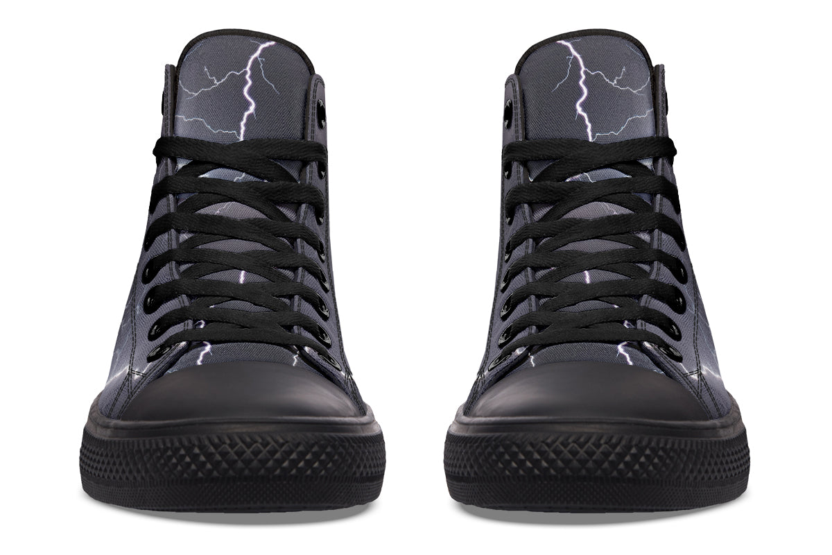 Lightning Crashes High Tops (Wide)