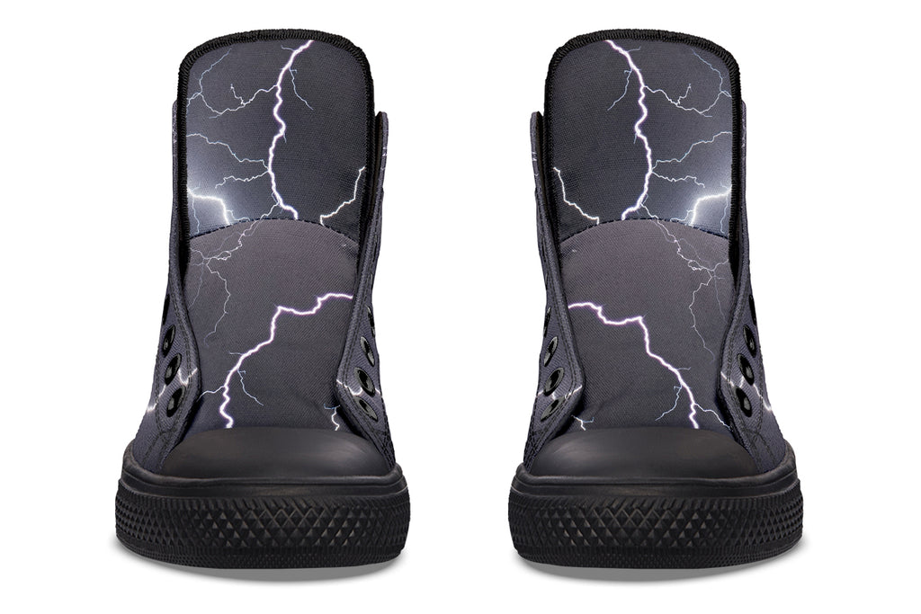 Lightning Crashes High Tops (Wide)