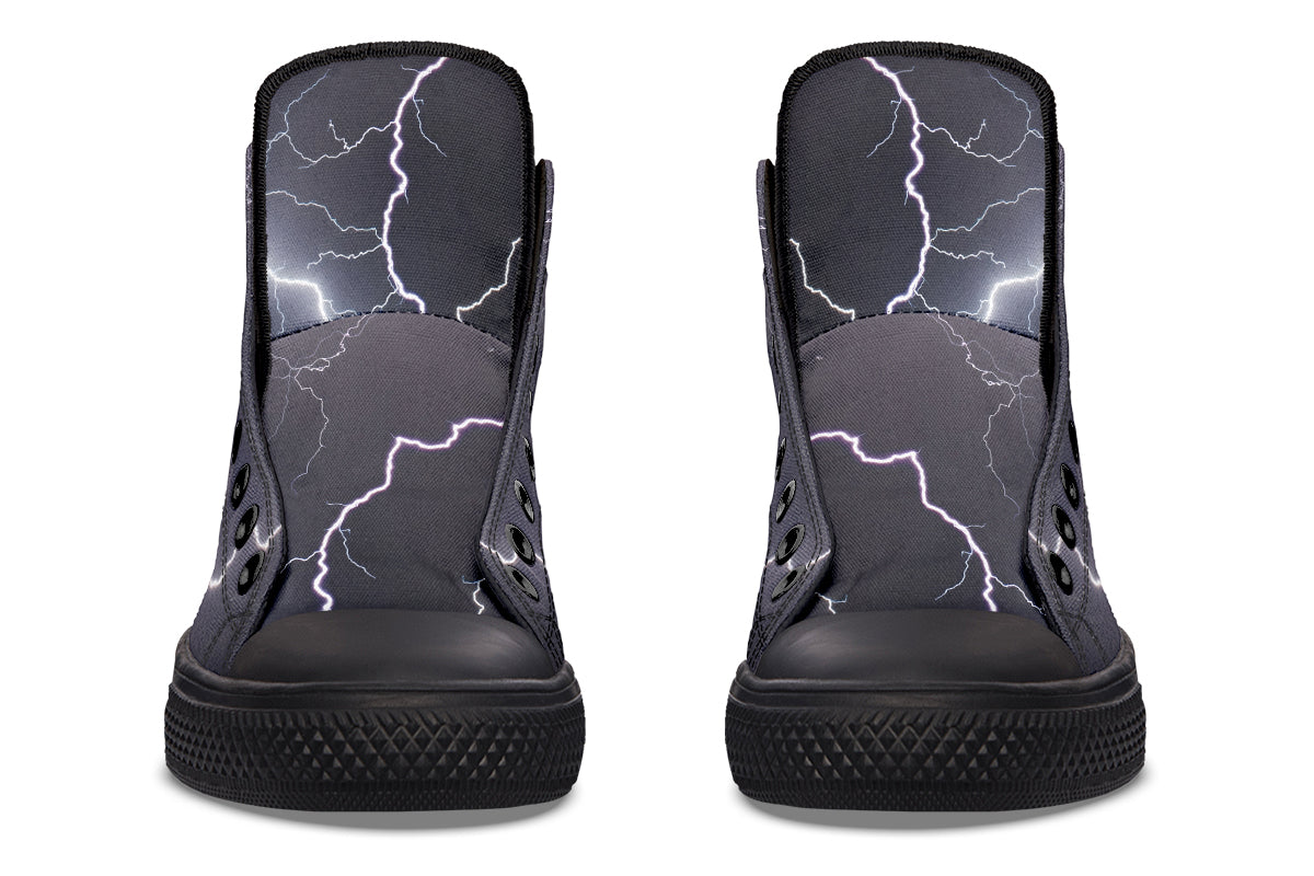 Lightning Crashes High Tops (Wide)