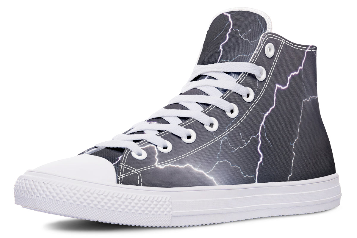 Lightning Crashes High Tops (Wide)