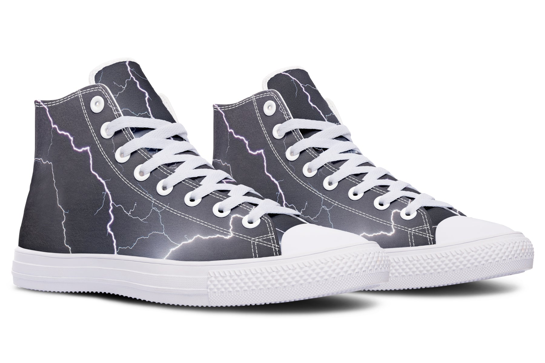 Lightning Crashes High Tops (Wide)