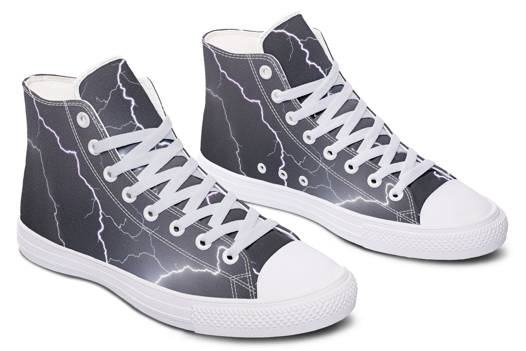 Lightning Crashes High Tops (Wide)
