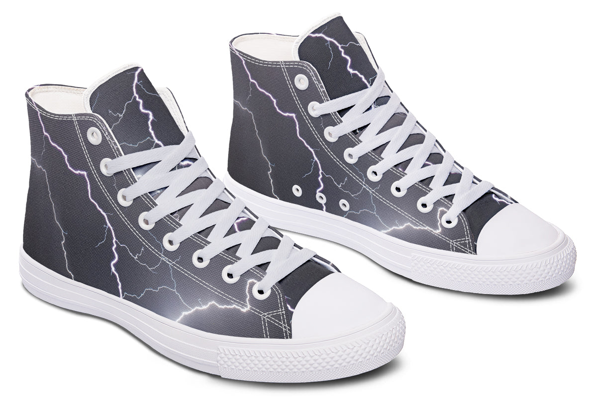 Lightning Crashes High Tops (Wide)