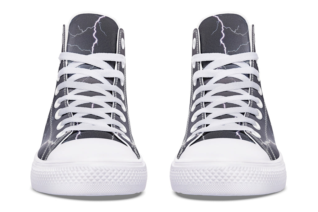 Lightning Crashes High Tops (Wide)
