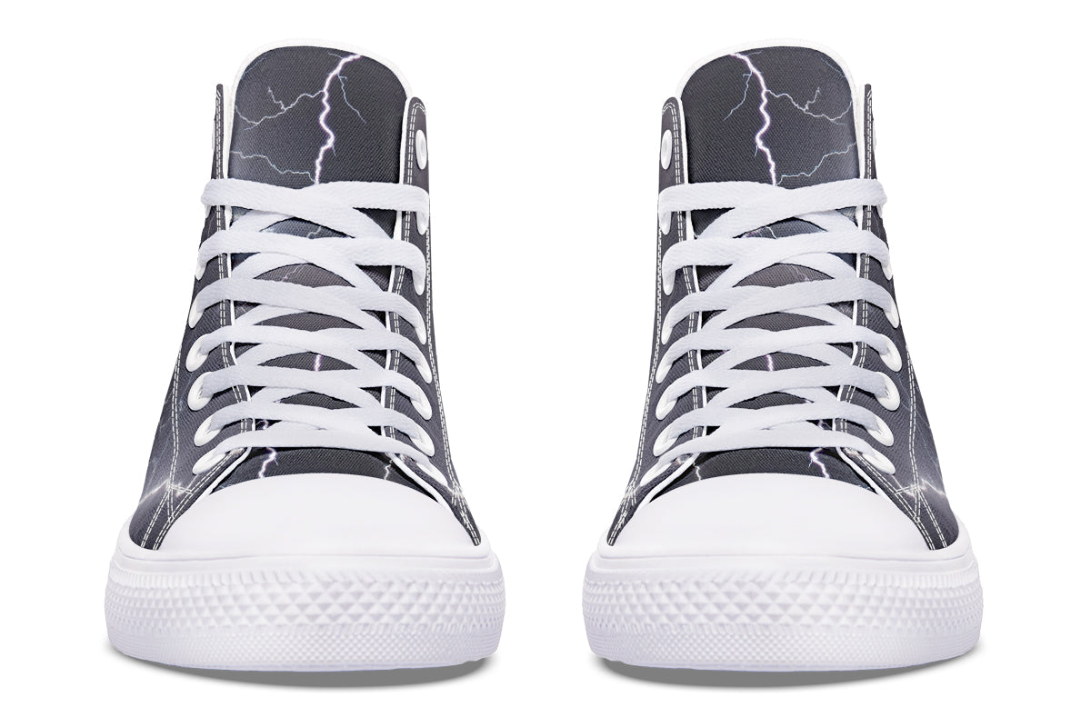Lightning Crashes High Tops (Wide)