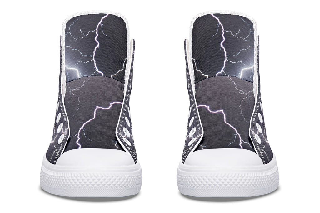 Lightning Crashes High Tops (Wide)