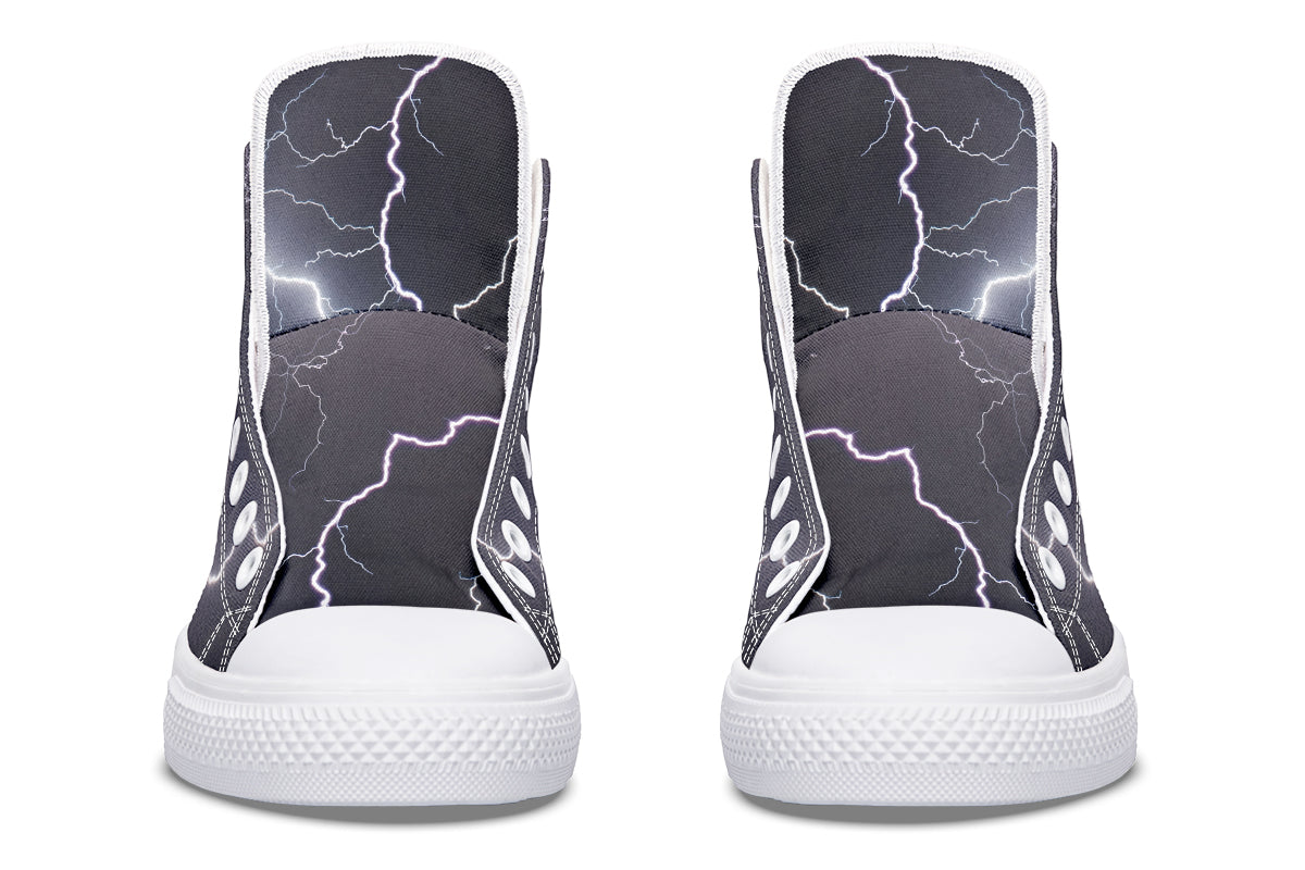 Lightning Crashes High Tops (Wide)