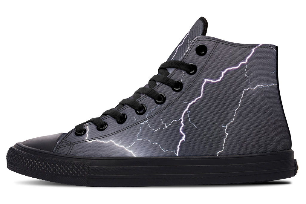 Lightning Crashes High Tops (Wide)