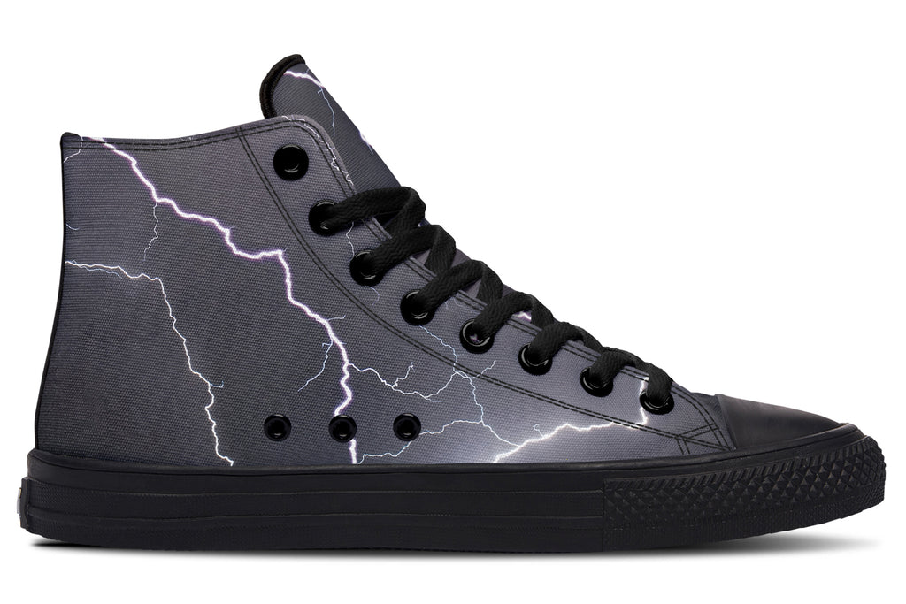 Lightning Crashes High Tops (Wide)