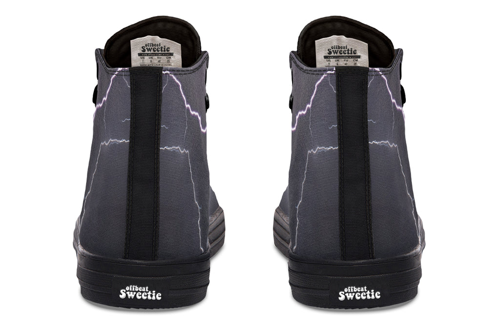 Lightning Crashes High Tops (Wide)