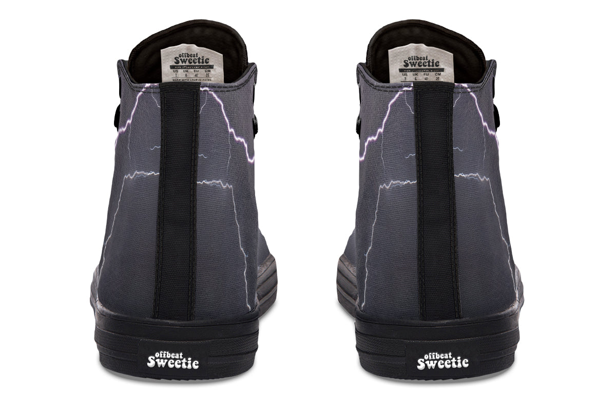 Lightning Crashes High Tops (Wide)