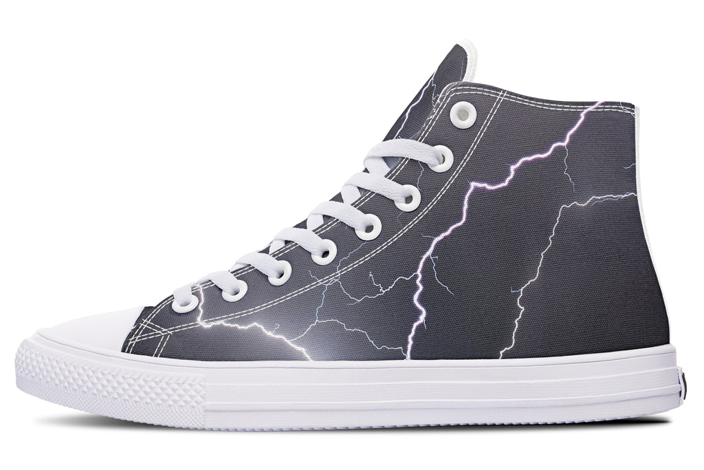 Lightning Crashes High Tops (Wide)