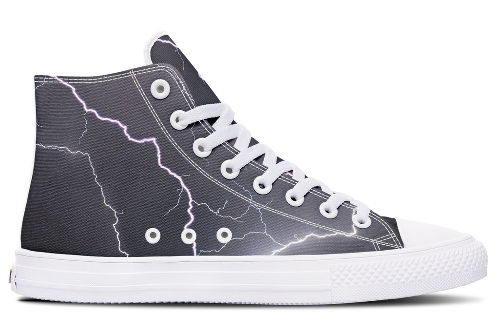 Lightning Crashes High Tops (Wide)