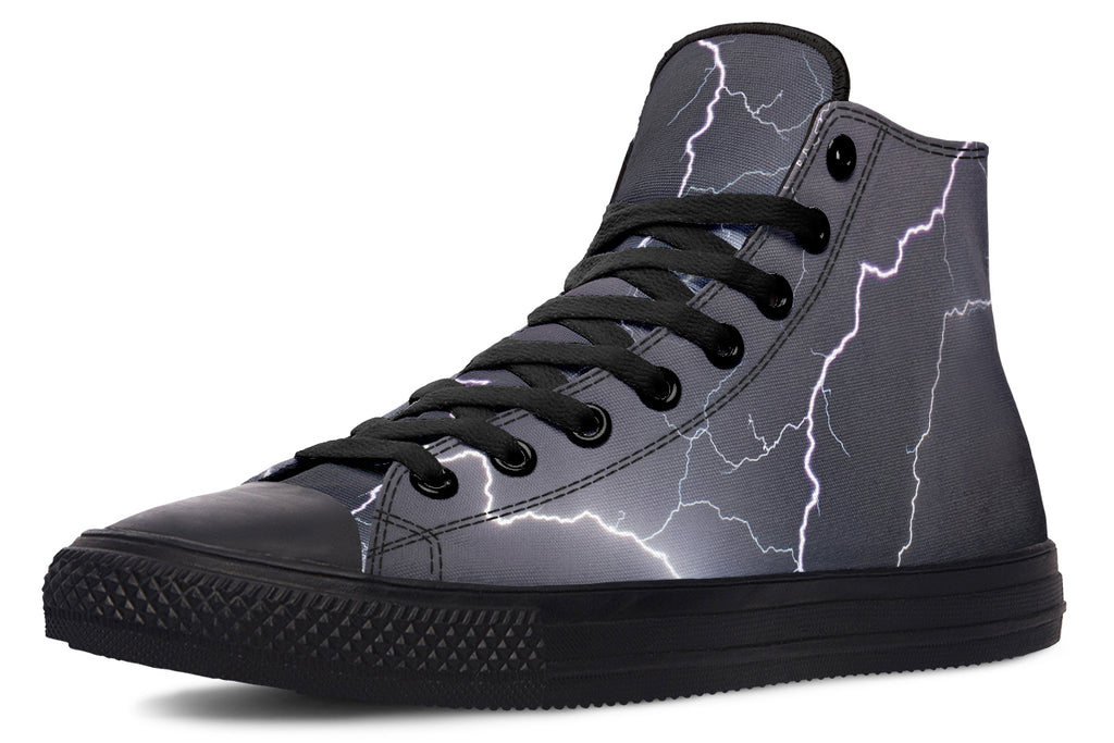 Lightning Crashes High Tops - Offbeat Sweetie