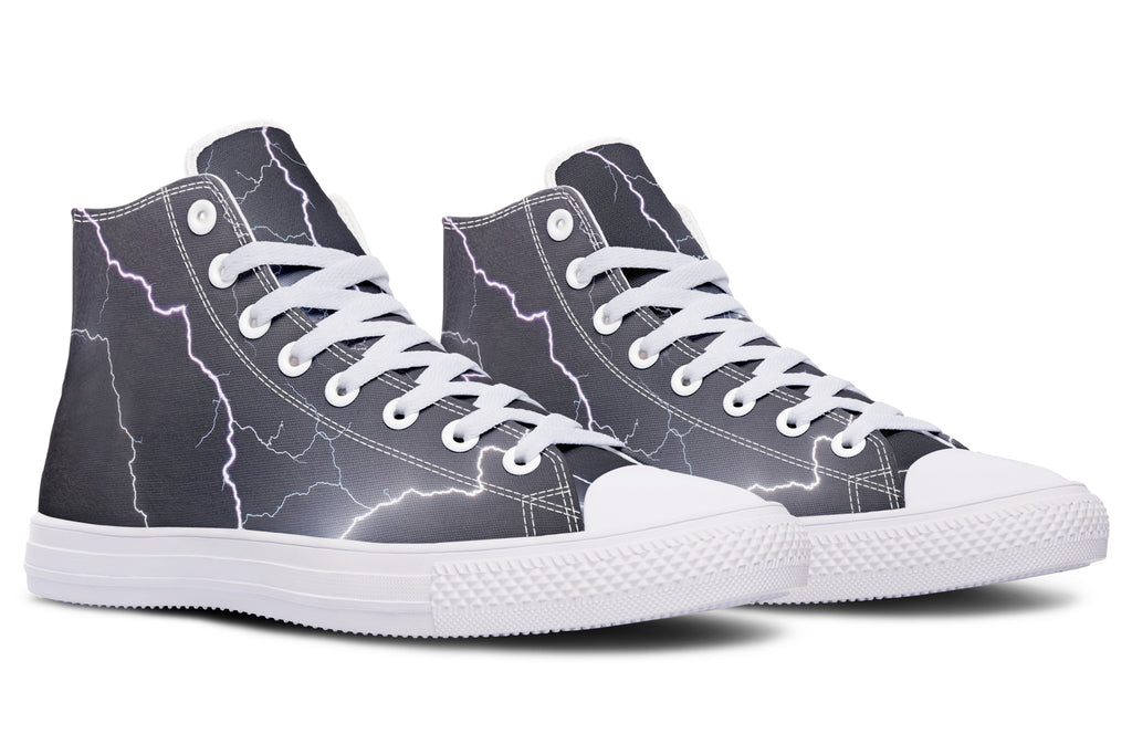 Lightning Crashes High Tops - Offbeat Sweetie