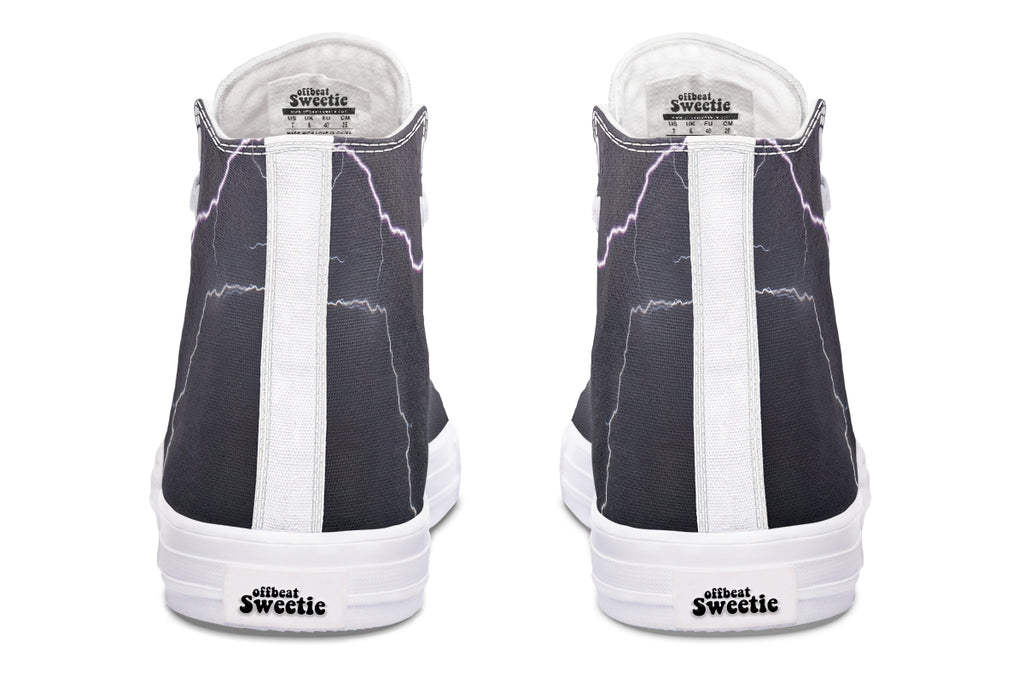 Lightning Crashes High Tops - Offbeat Sweetie
