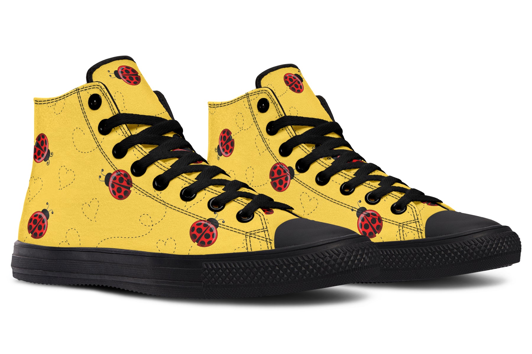 Lovely Ladybugs High Tops - Wide