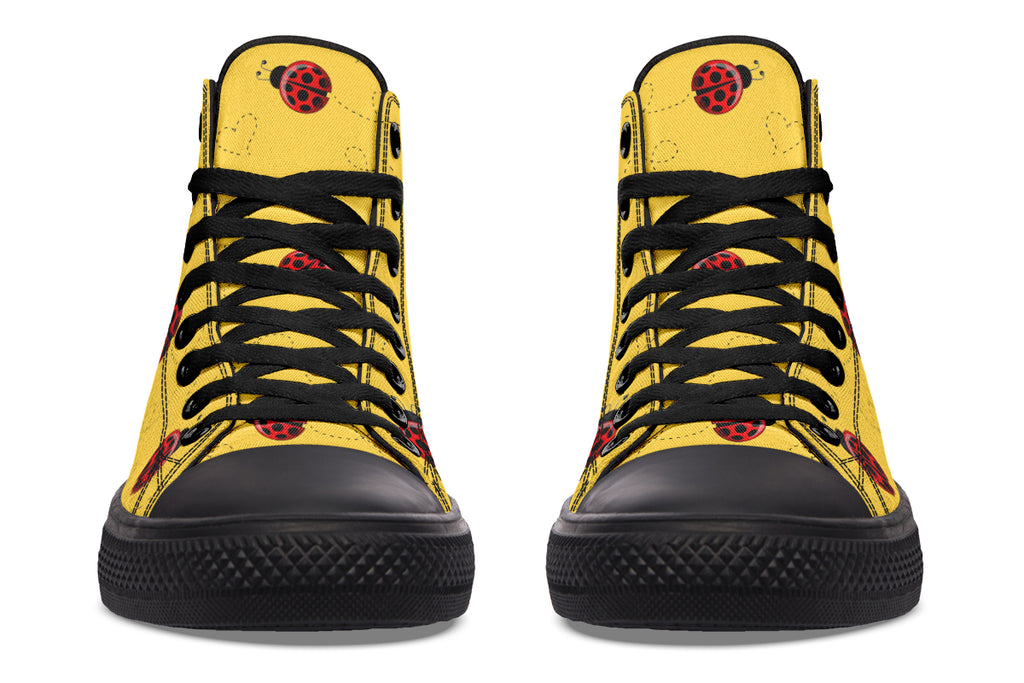 Lovely Ladybugs High Tops - Wide