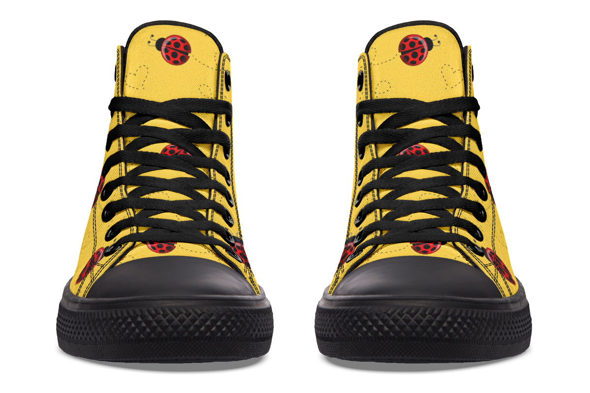Lovely Ladybugs High Tops - Wide