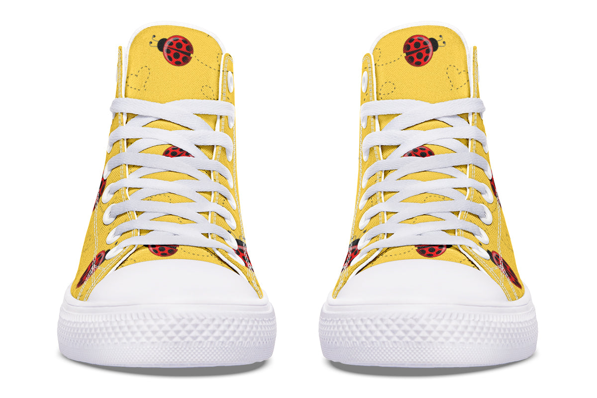 Lovely Ladybugs High Tops - Wide