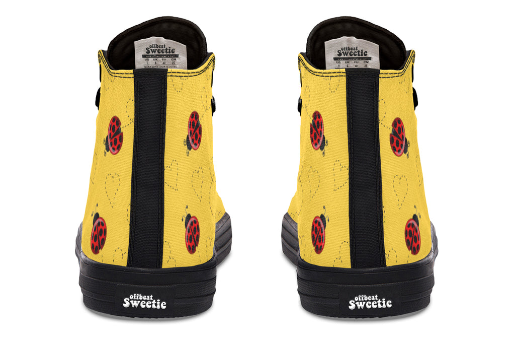 Lovely Ladybugs High Tops - Wide