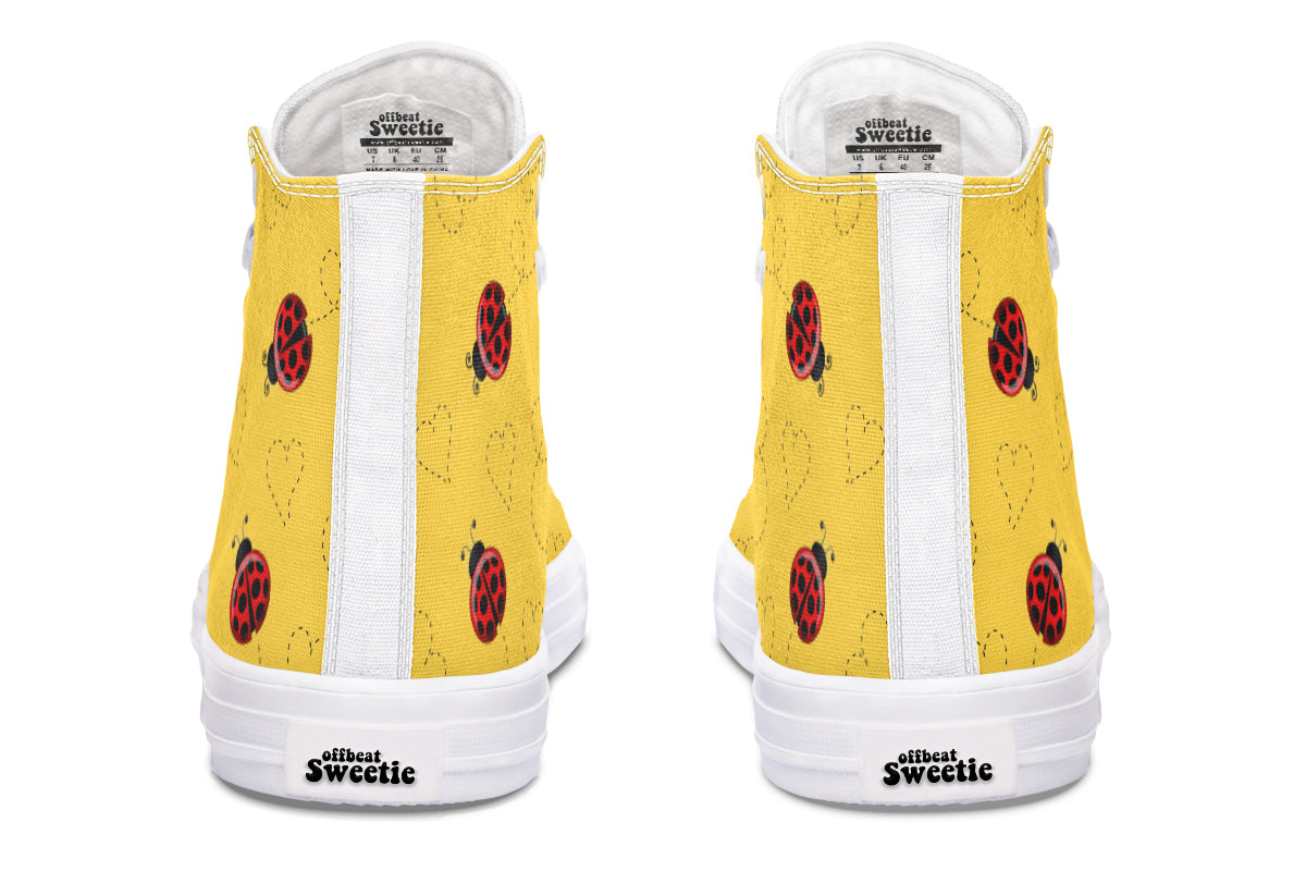 Lovely Ladybugs High Tops - Wide
