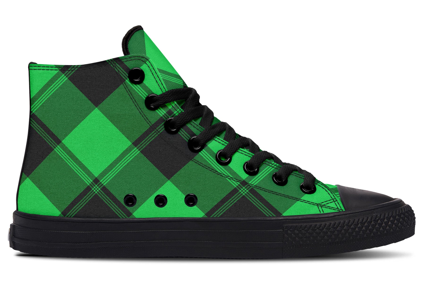 Lucky Green Plaid High Tops